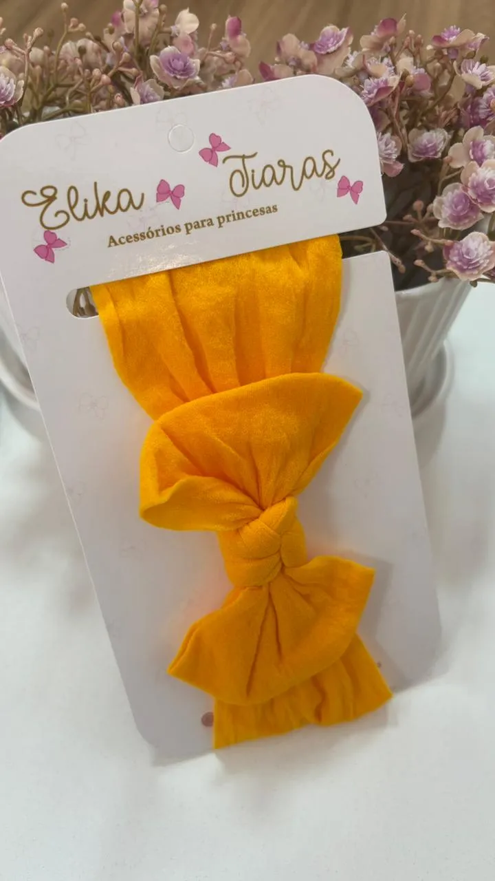 FAIXA TURBANTE - FAIXA TURBANTE  AMARELO OURO