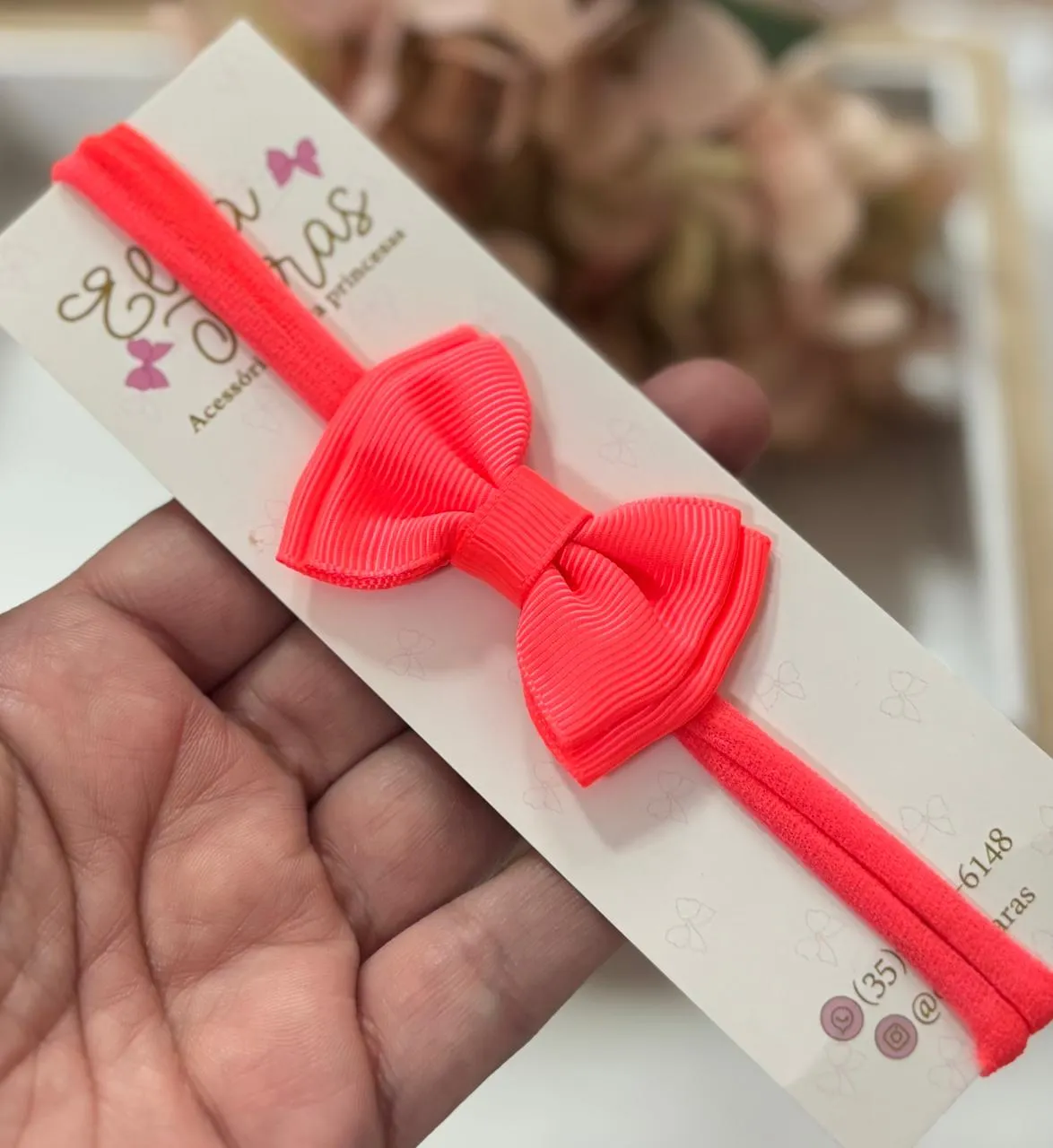 FAIXA GRAVATINHA BÁSICA - FAIXA GRAVATINHA  LARANJA NEON