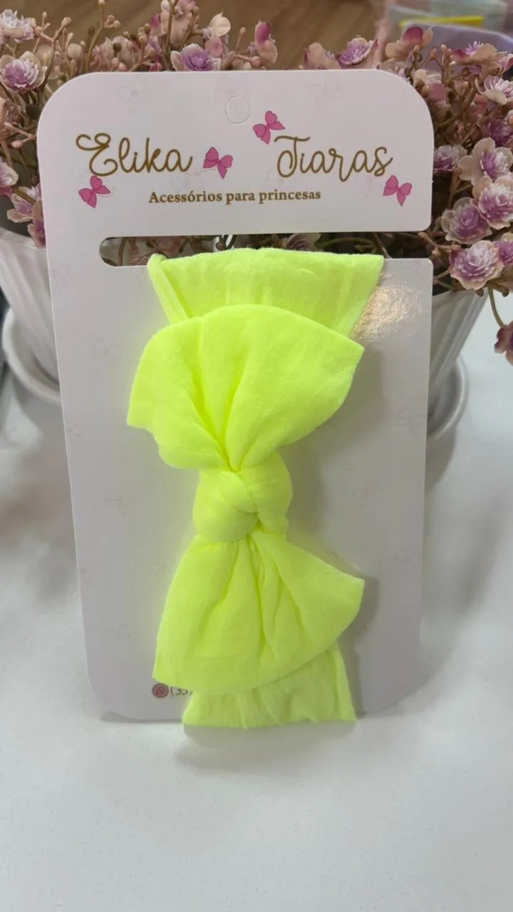 FAIXA TURBANTE - FAIXA TURBANTE  VERDE NEON