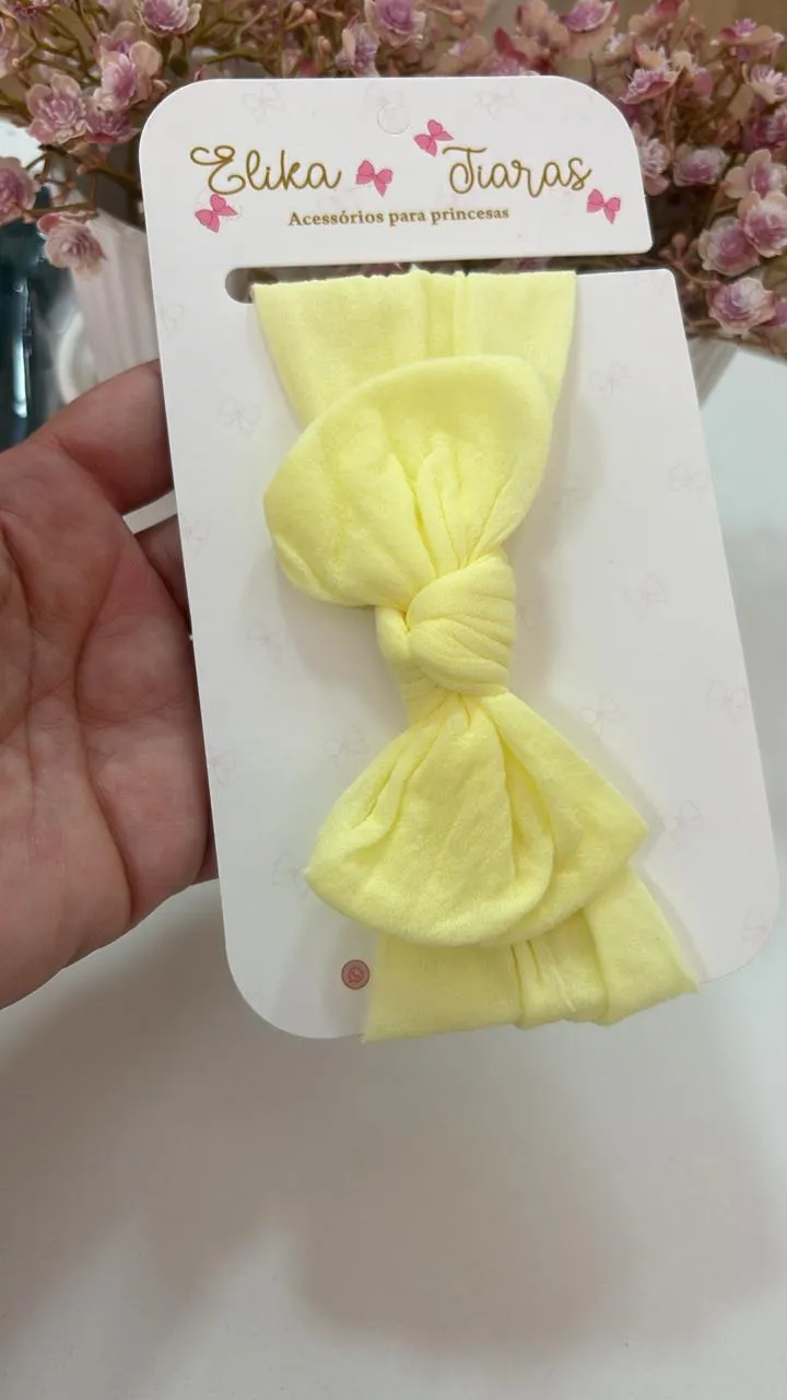 FAIXA TURBANTE - FAIXA TURBANTE  AMARELO BB