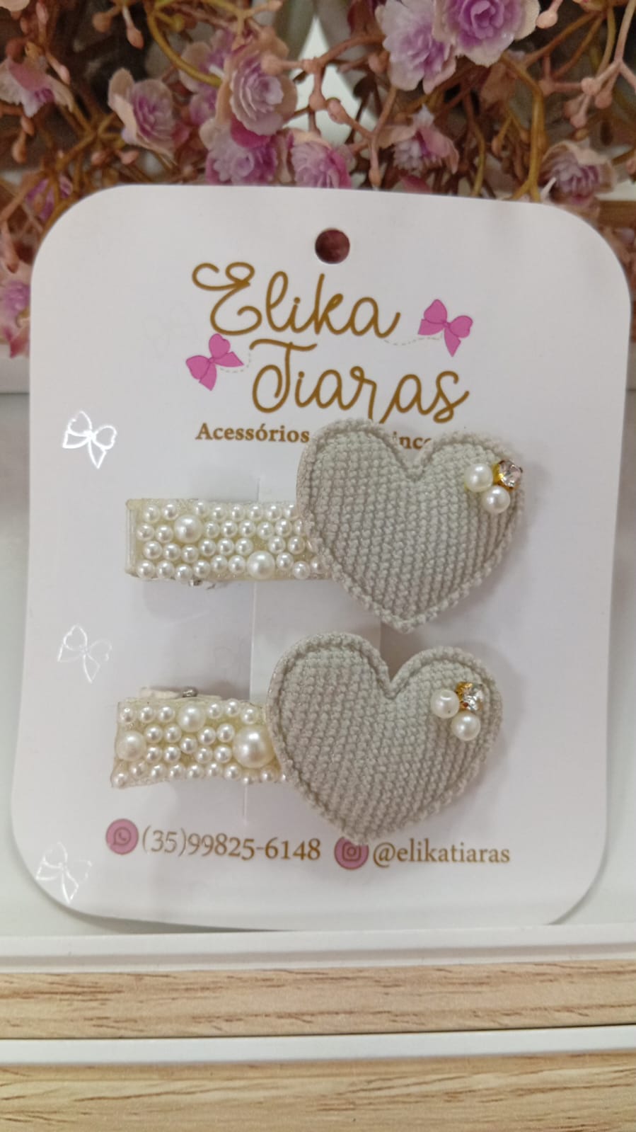 PAR CORACAO COTELE PRETO - PAR CORAÇÃO COTELE